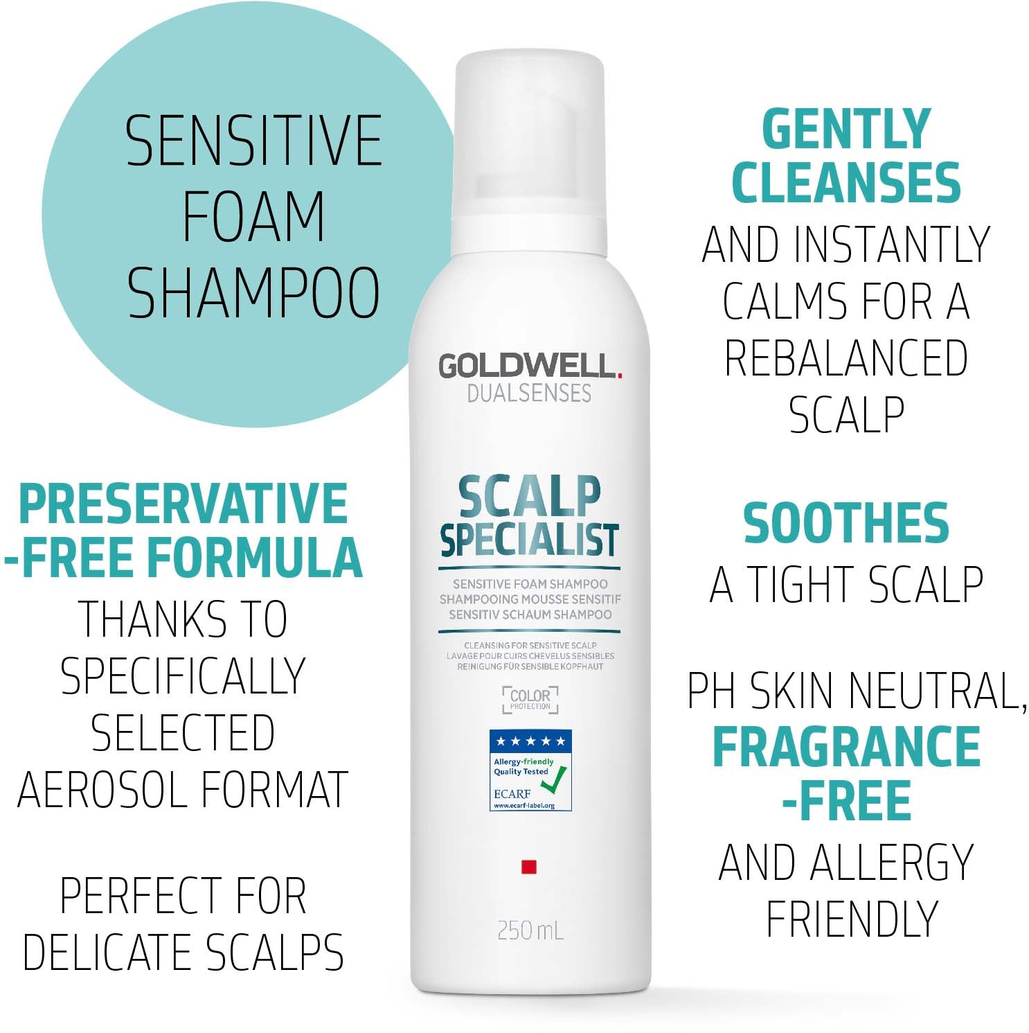 GW DS Scalp Spec. Sens. Foam Shampoo 250ml